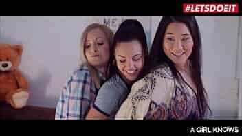 #LETSDOEIT - Sicilia Model, Apolonia and Katana - ASIAN TEEN TRIES LESBIAN SEX WITH HER BESTIES