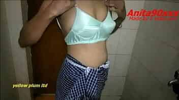 indian married aunty in shower