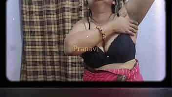 Bhabi talking dirty in Telugu audio and taking cumshot on her saree  and getting horny