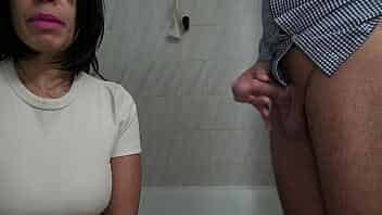 French Wife Lets Horny Stepson Jerk Off In Front Of Her