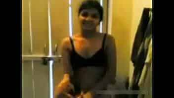 Indian girl showing something in her body