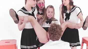 A Very Rough Gangbang With Teen Students