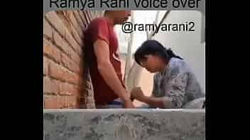 Ramya rani Tamil voice with nearby aunty sucking boy cock