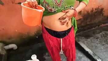 Desi bathing