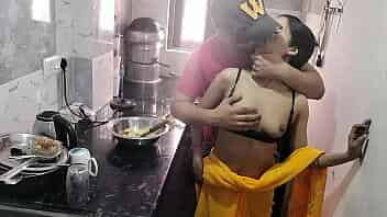 Horny Indian Man Fucking His Hot Desi Wife In Kitchen