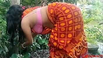 Village wife fuck with field in Hushband friend